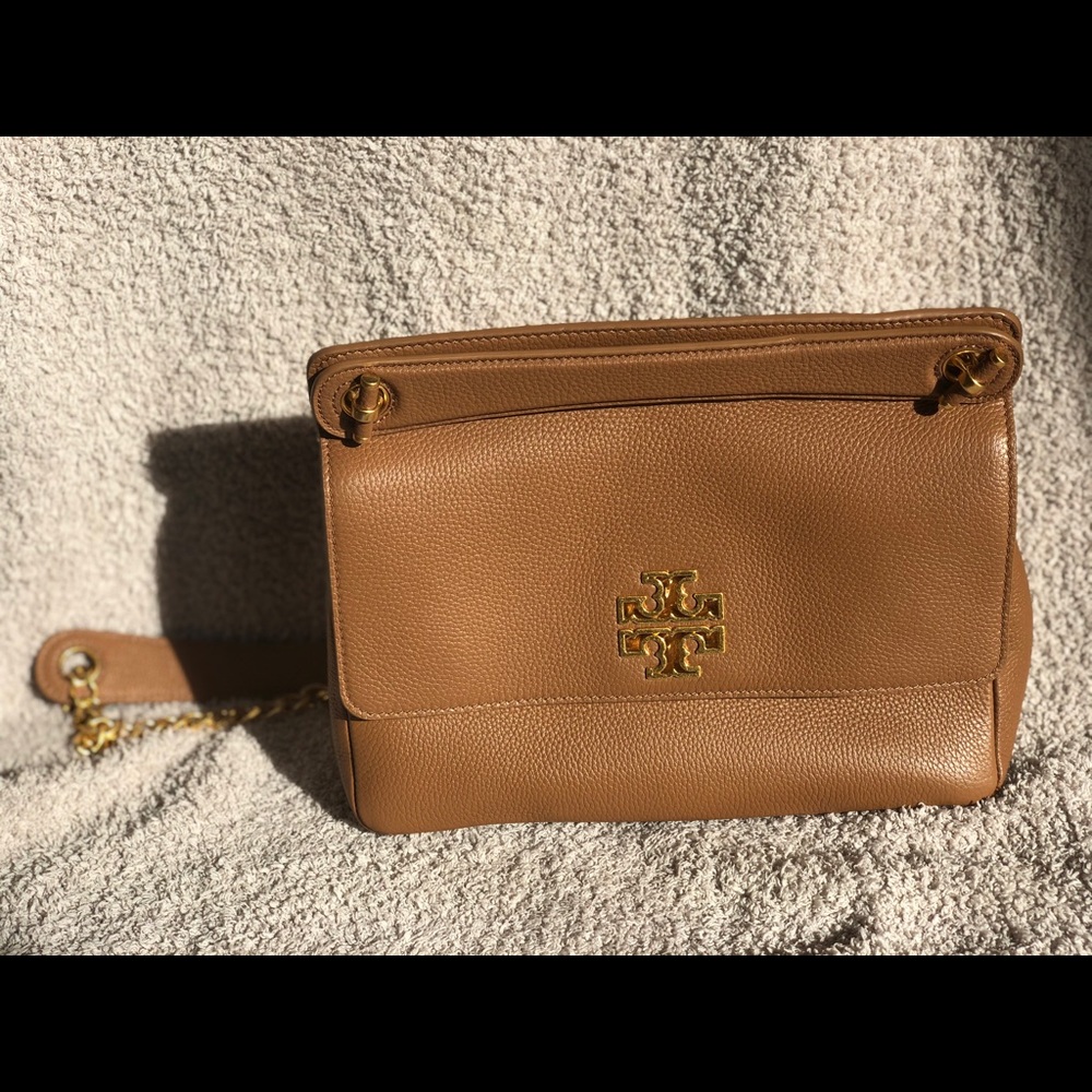 Authentic Cognac Tory Burch Crossbody